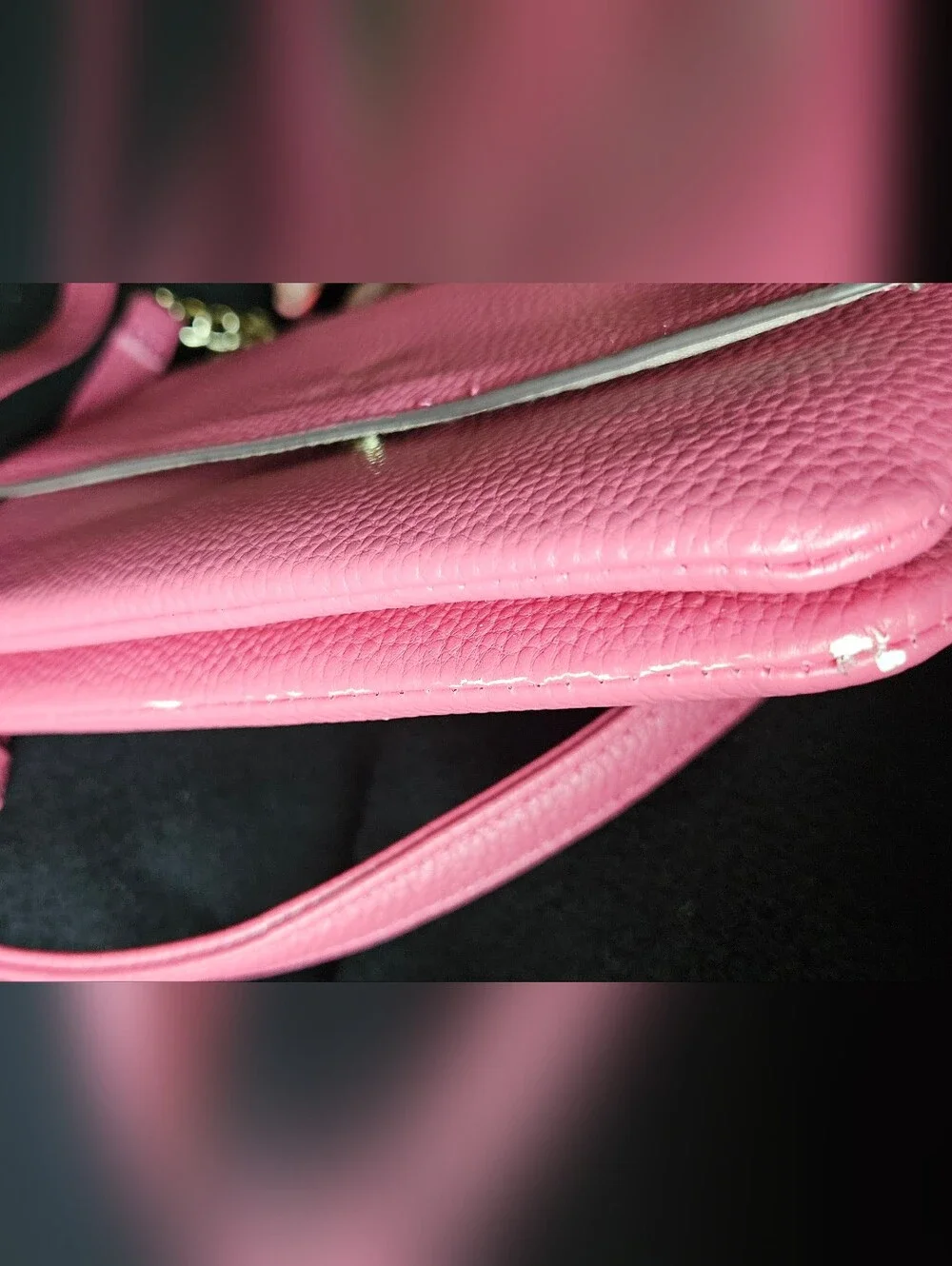 Nanette Lepore Pink Crossbody Faux Leather Bag